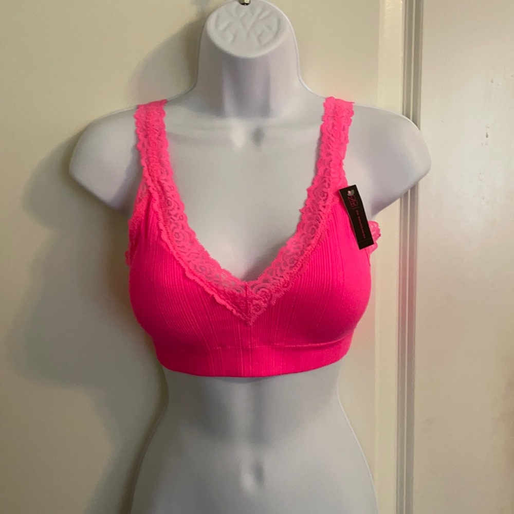 4 for $18 hot pink bralettes or$7each